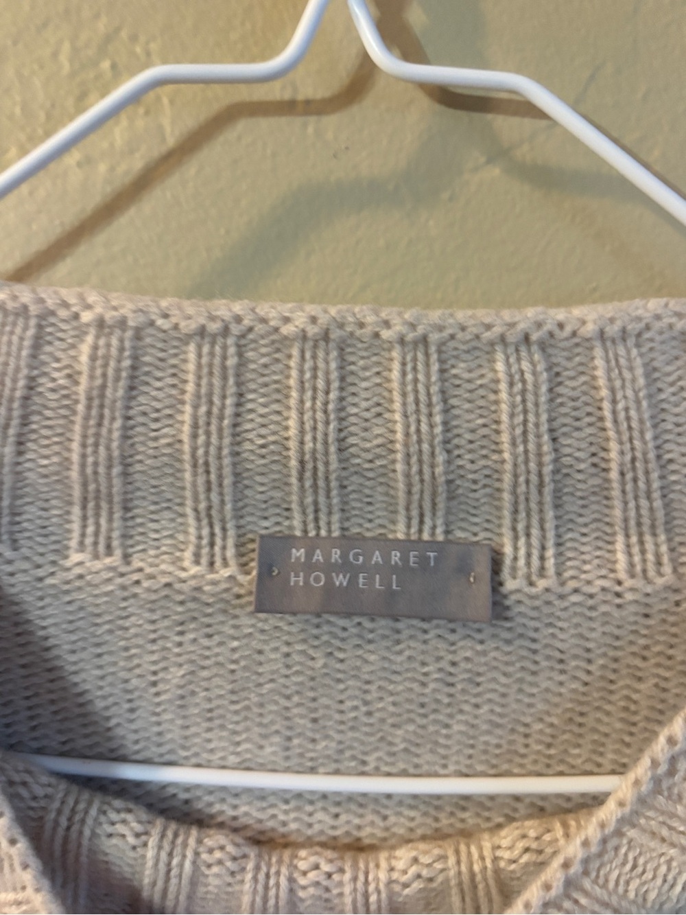 Margaret Howell 100% Lambswool Wide Neck Sweater - Picture 2 of 4